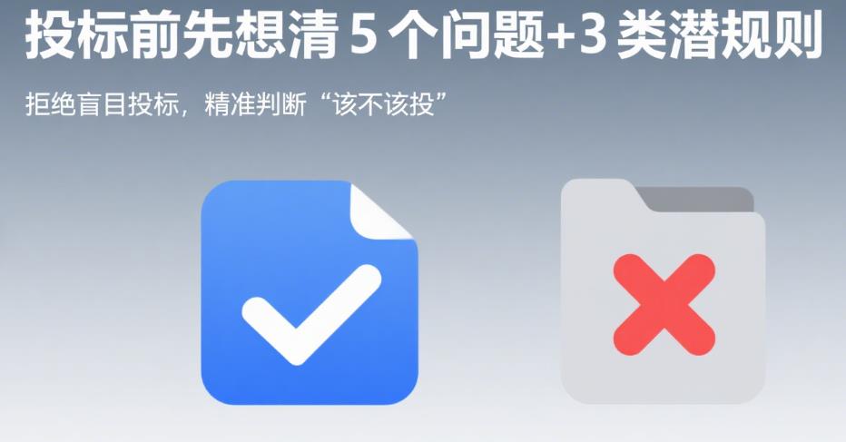 投標(biāo)前必須思考的 5 個(gè)問題